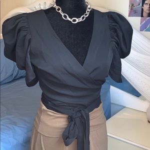Tie wrap blouse NWT